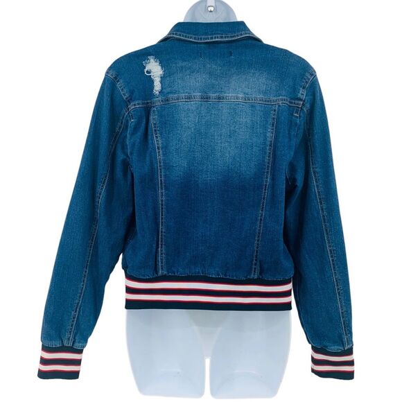 Dollhouse Denim Jacket Sz. L Retro Sportswear - Picture 5 of 12